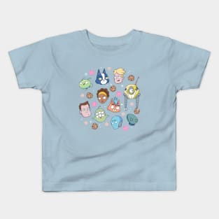 Final Space Friends and Enemies Pattern 1 Kids T-Shirt